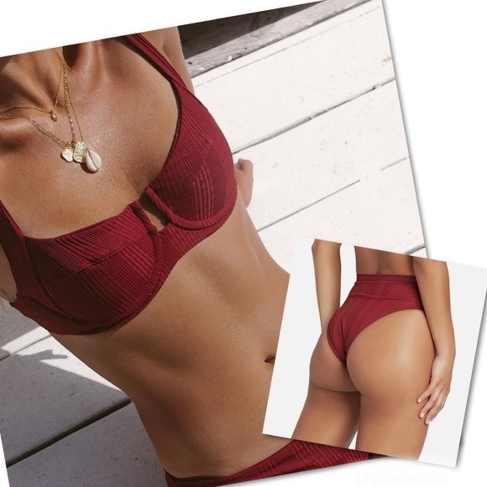 L*Space Camellia Underwire Bikini Top & French Bitsy Bikini Bottom